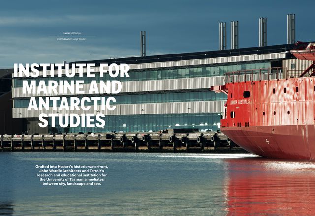 Institute for Marine and Antarctic Studies by John Wardle Architects and Terroir, architects in association.