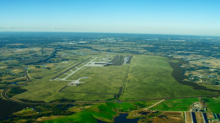 Proposed stage one airport layout at Badgerys Creek.