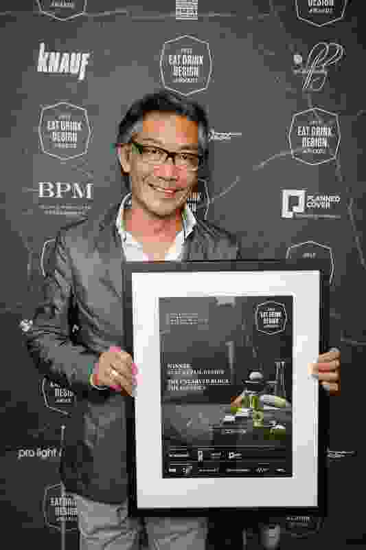 Philip Chia of The Uncarved Block - winner of Best Retail Design for The District. 
