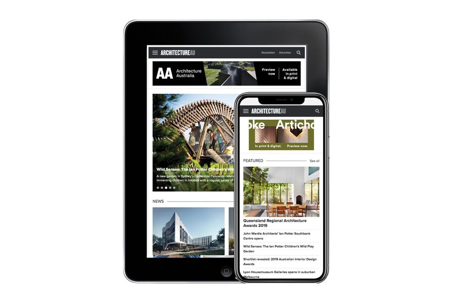 The new-look ArchitectureAU website is responsive across desktop, tablet and mobile devices.