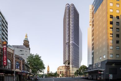 The high-rise, to be known as Toga Central, will house a ten-floor hotel with a pool and day spa amenities, 22 levels of commercial space, parking for 106 vehicles and retail and dining tenancies.