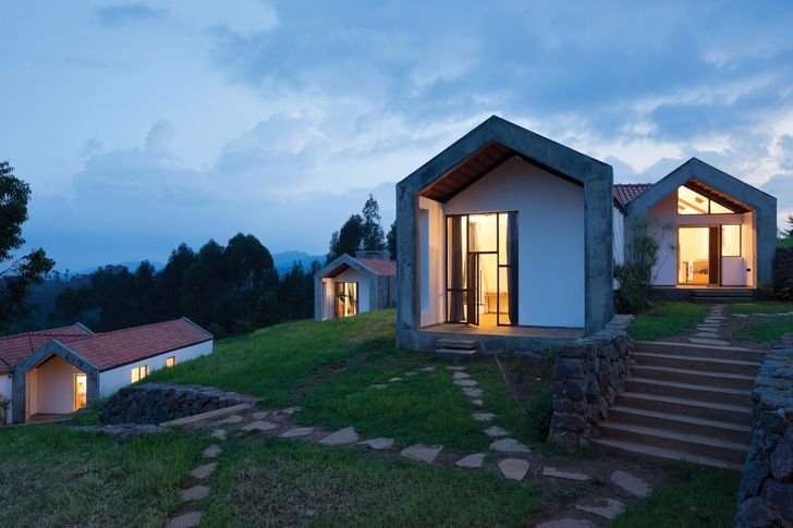 The Butaro Doctor’s Housing (2012) is adjacent to the Butaro District Hospital, with the aim of attracting and retaining skilled physicians.