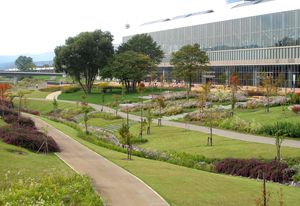 Asahikawa Kitasaito Garden by Takano Landscape Planning Co Ltd in Asahikawa, Japan, won an Outstanding Award in the Communities category in the 2017 IFLA Asia-Pac LA Awards.