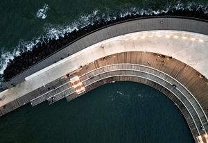 St Kilda Pier designed by JCB with Site Office and AW Maritime.
