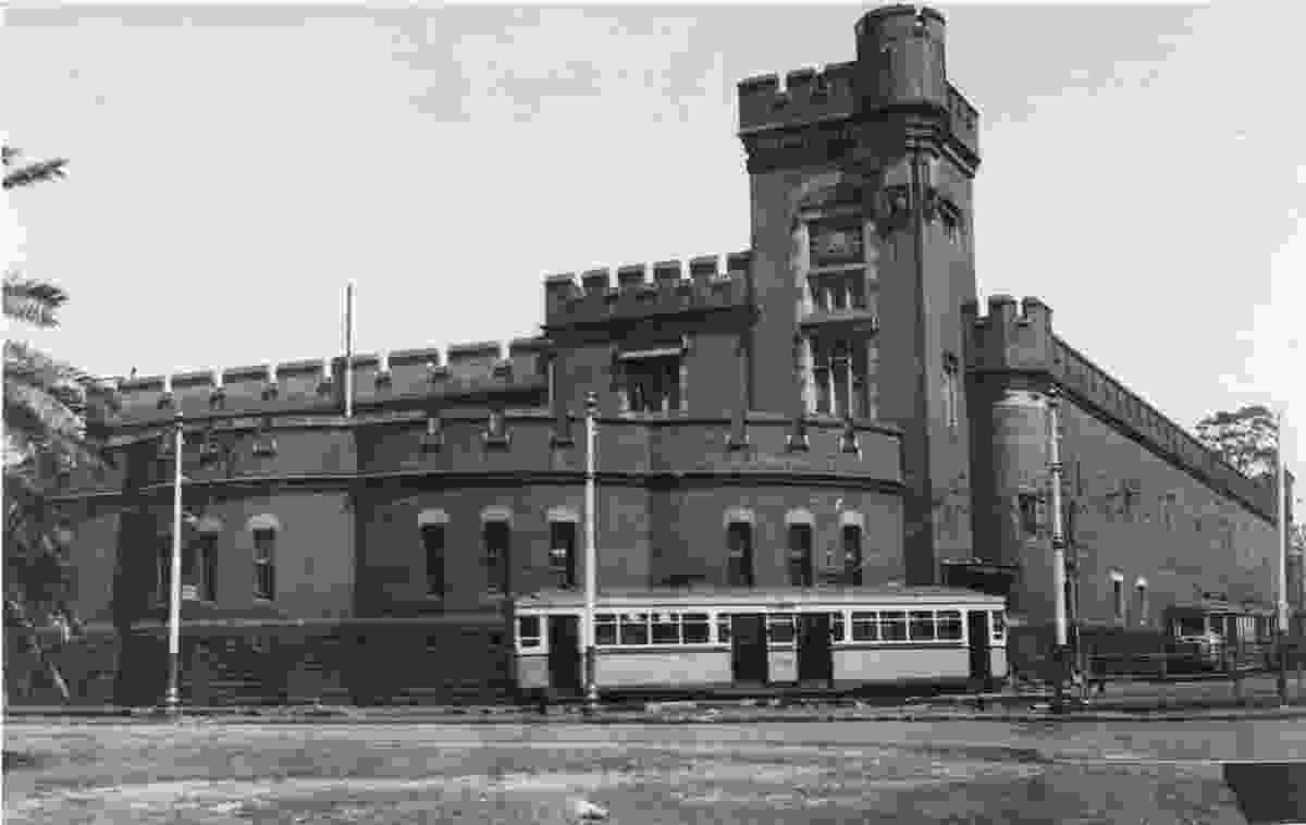 Fort Macquarie tram depot, rear view, date unknown.