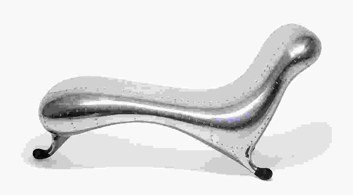 Marc’s breakthrough piece, the three-legged, aluminium Lockheed Lounge chair.