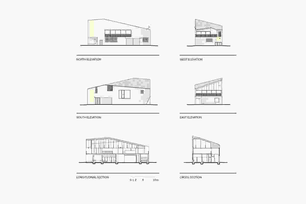 Kempsey Crescent Head Surf Life Saving Club elevations and sections.