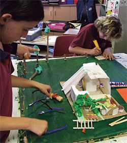 Bundalaguah Primary School’s cubby. Architects Kirsty Fletcher and Jon Pye.