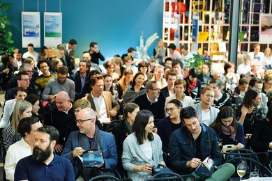 The audience at Artichoke Night School session eighteen at Space Furniture’s Brisbane showroom.
