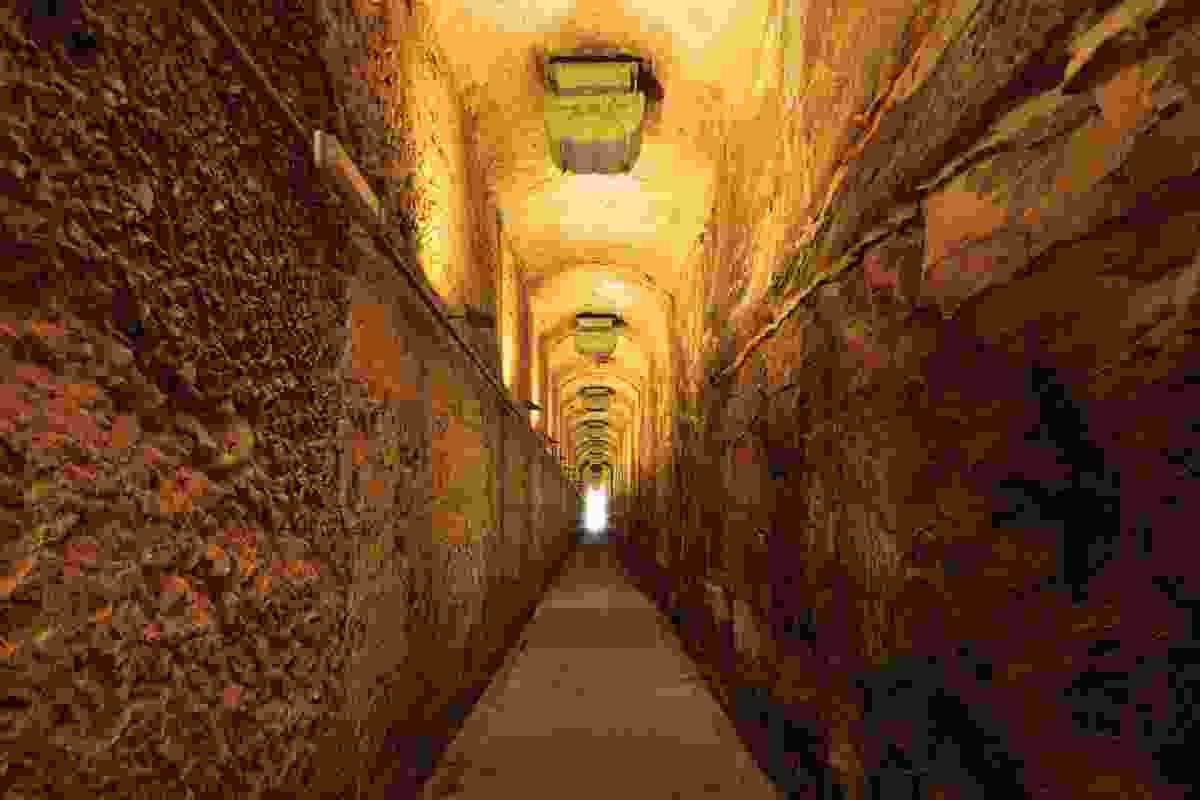 The underground tunnels provide access to Balls Head Reserve.