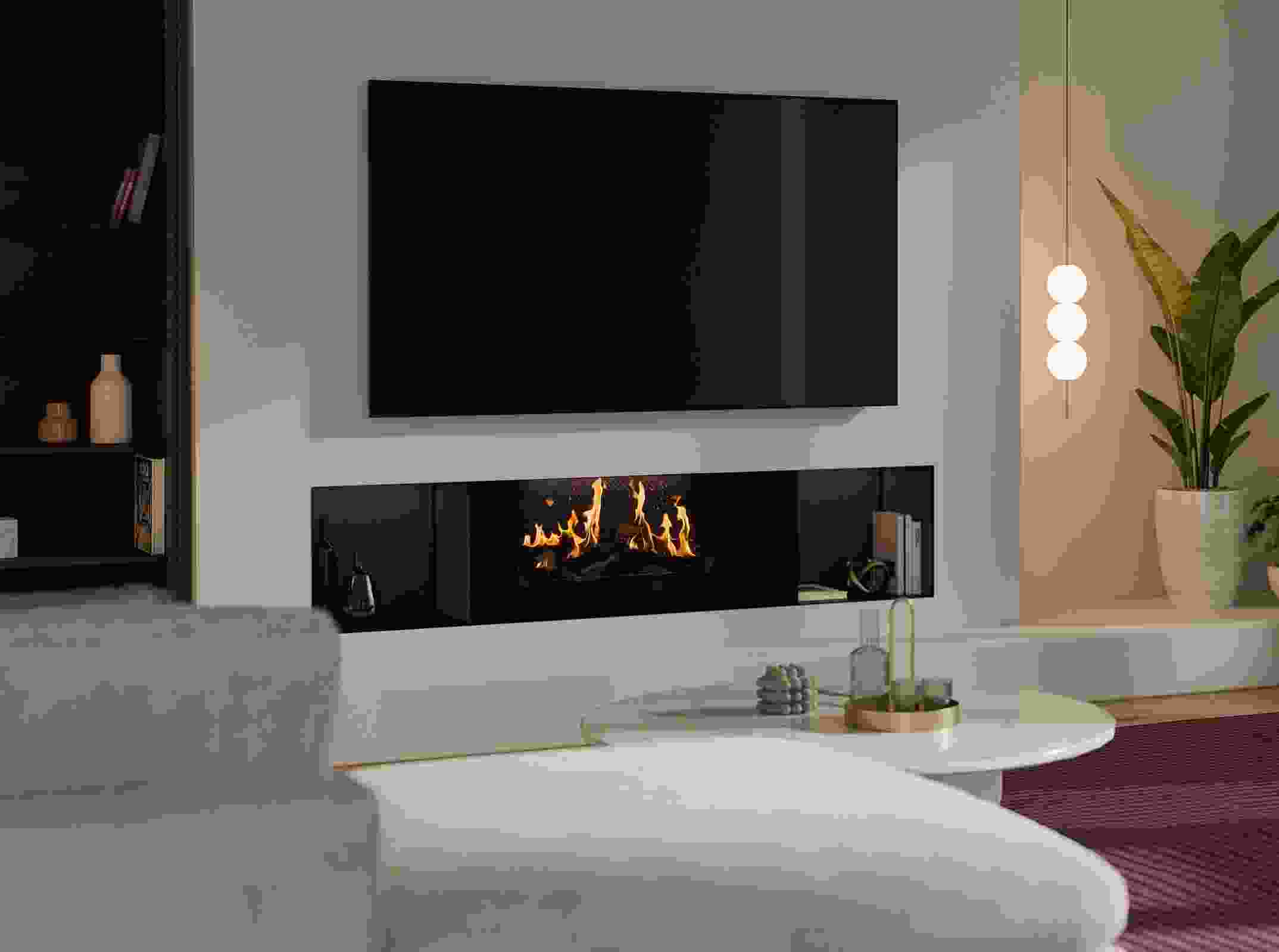 LE Series Holographic Electric Fireplaces from Escea | ArchitectureAu