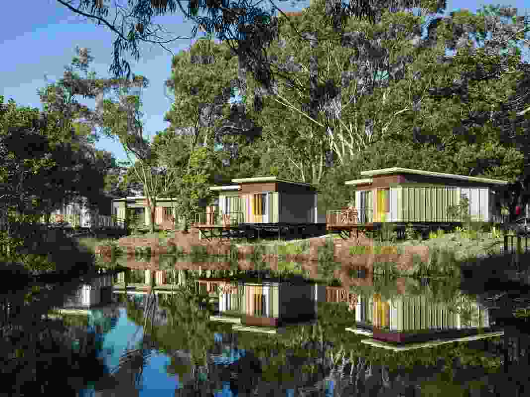 One hundred and three cabins are scattered throughout the bushland, offered in several sizes and configurations.