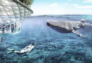 Sea Line Park, one of the shortlisted entries in the competition to design a new park for the Melbourne of 2050.