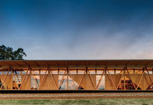 Constructed of predominantly prefabricated components, the Incubator meets a challenging brief for a building that was quick to construct, was easy to relocate in the future and would allow flexibility of use.