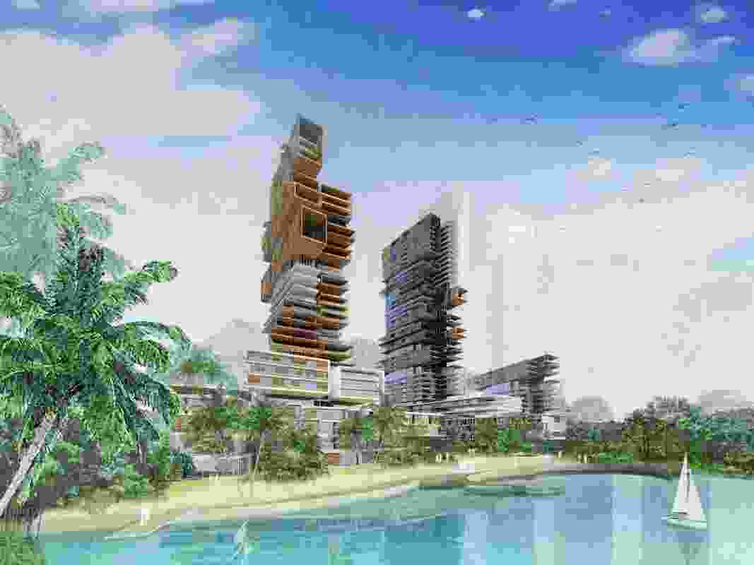Trousdale Mixed-Use Development (Malaysia) by BDA in collaboration with AECOM Landscape.