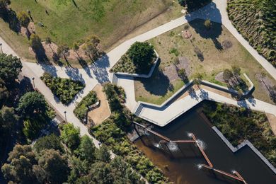 Sydney Park Water Re-Use Project by Turf Design Studio and Environmental Partnership with Alluvium, Turpin and Crawford Studio and Dragonfly Environmental.