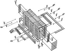  Axonometric sketch studies from the aspirational scheme  of 2006.      