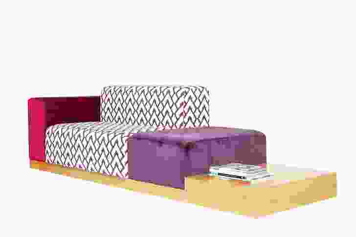 Ofset Modular sofa by Alexander Lotersztain.