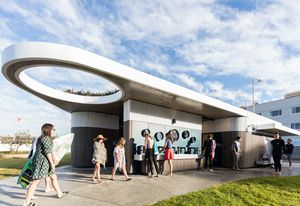 North Bondi Amenities by Sam Crawford Architects with Lymesmith.