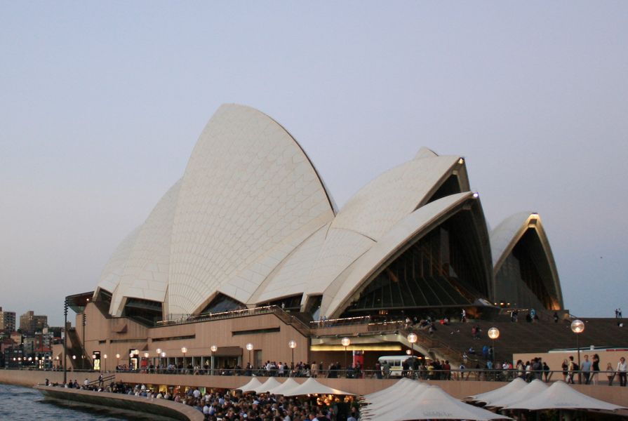 Sydney Opera House by Jørn Utzon, 1973.