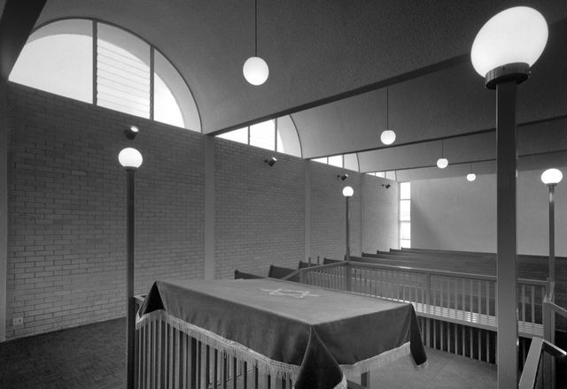 The synagogue at Yeshiva College, formerly Sydney Talmudical College, designed by Harry Seidler, 1958-1961.