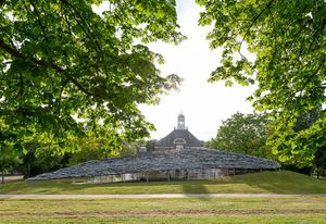 Serpentine Pavilion 2019 designed by Junya Ishigami, Serpentine Gallery, London.
