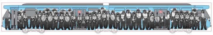 Melbourne Art Tram design by artist Kathy Temin.