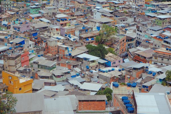 A favela in Rio de Janeiro. 