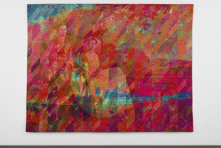 Grayson Perry, artist, born Essex, England 1960,  Morris, Gainsborough, Turner, Riley, 2021, London; Flanders, Belgium. Acrylic, cotton, merino wool, viscose, polyester, 274.0 x 360.0 cm.