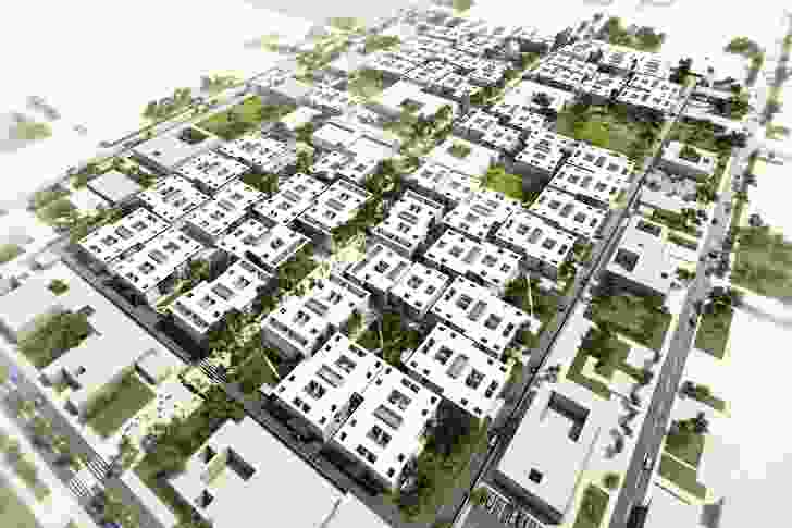 Winning scheme for the Iraqi government and UN-HABITAT (United Nations Agency for Human Settlements).