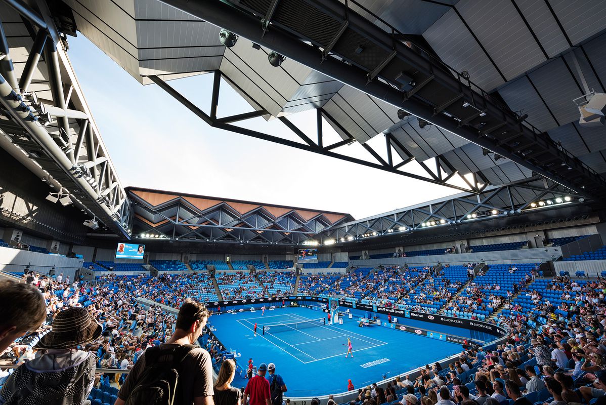 Playing the field Margaret Court Arena ArchitectureAU Playing the field Margaret Court Arena ArchitectureAU