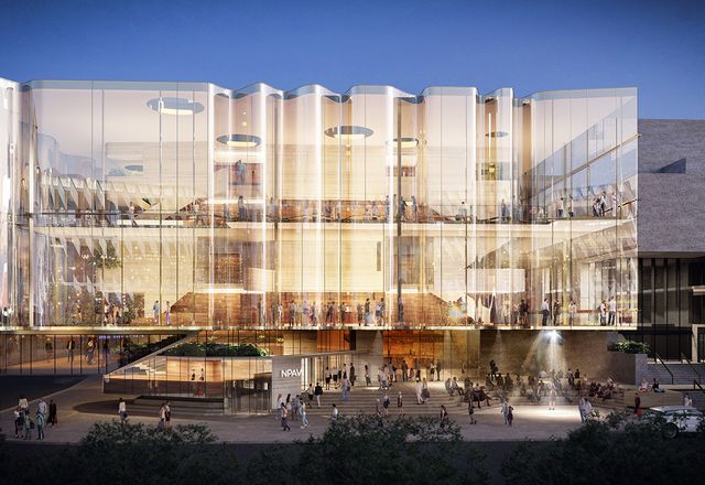 Proposed QPAC theatre by Snøhetta and Blight Rayner Architecture.