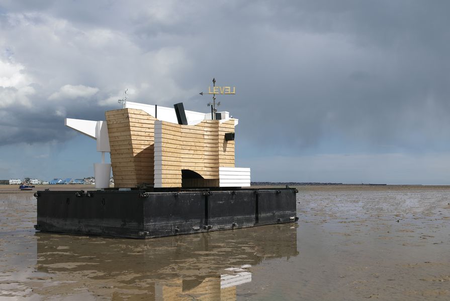 Matthew Butcher's Flood House is an infrastructure project that monitors tidal movements in the Thames Estuary in England.
