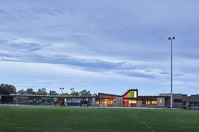 Balwyn Park Tennis and Community Facility by MGS Architects.