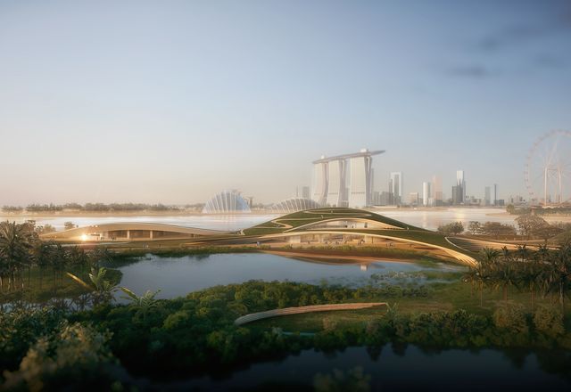 Singapore Founders Memorial proposal by Kengo Kuma and Associates and K2LD Architects.