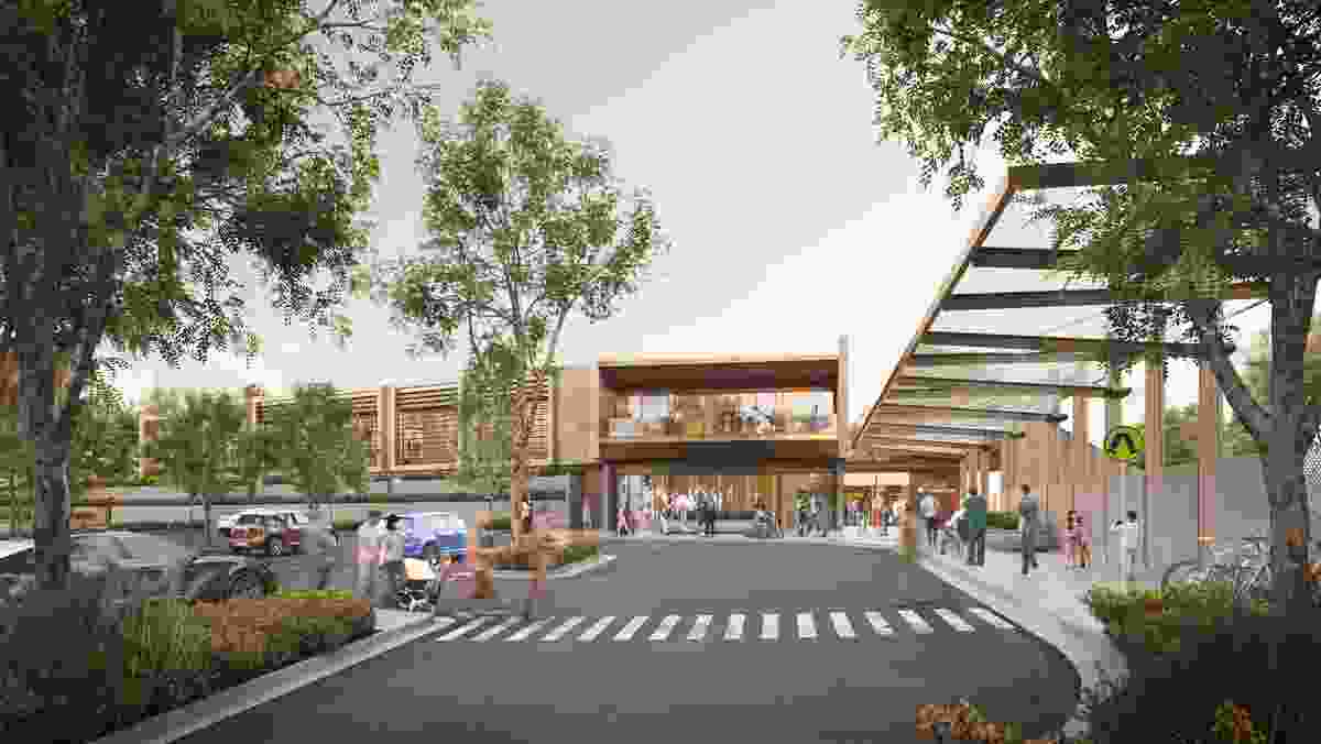 The proposed new McCall Community Hub by Plus Architecture.