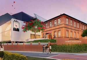 Preliminary design of the redeveloped Thomas Dixon Centre, by Conrad Gargett.