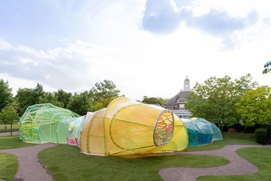 Serpentine Gallery Pavilion 2015 in London, designed by selgascano. 