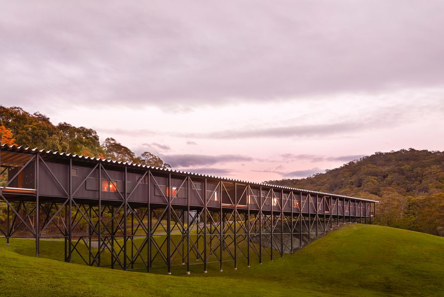 Bundanon Art Museum and Bridge by Kerstin Thompson Architects in collaboration with Wraight Associates, Craig Burton and Atelier 10.