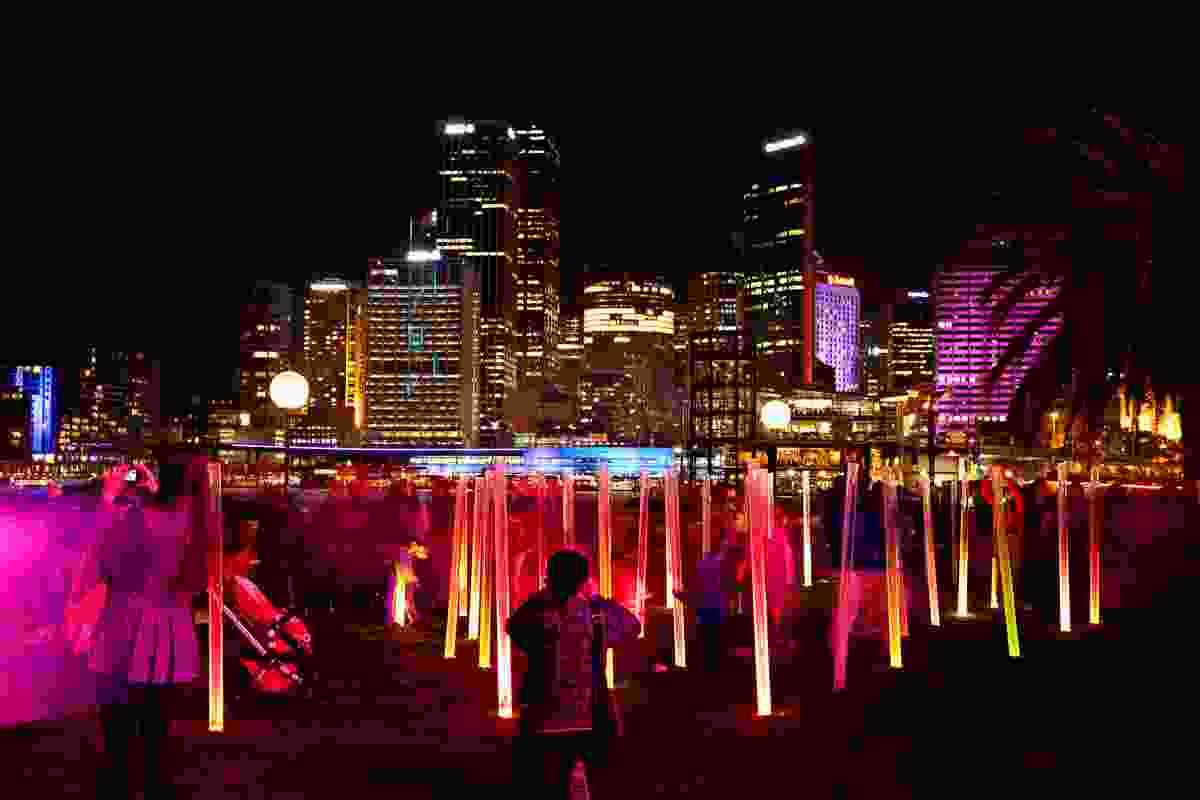 2013 Vivid Sydney installations at Circular Quay.