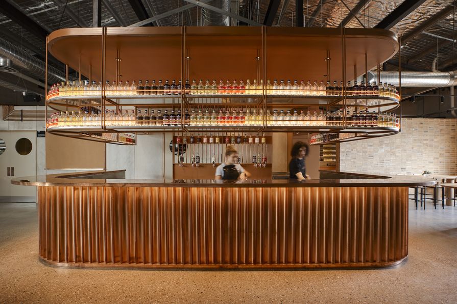 Coated in copper Four Pillars Gin Distillery ArchitectureAU