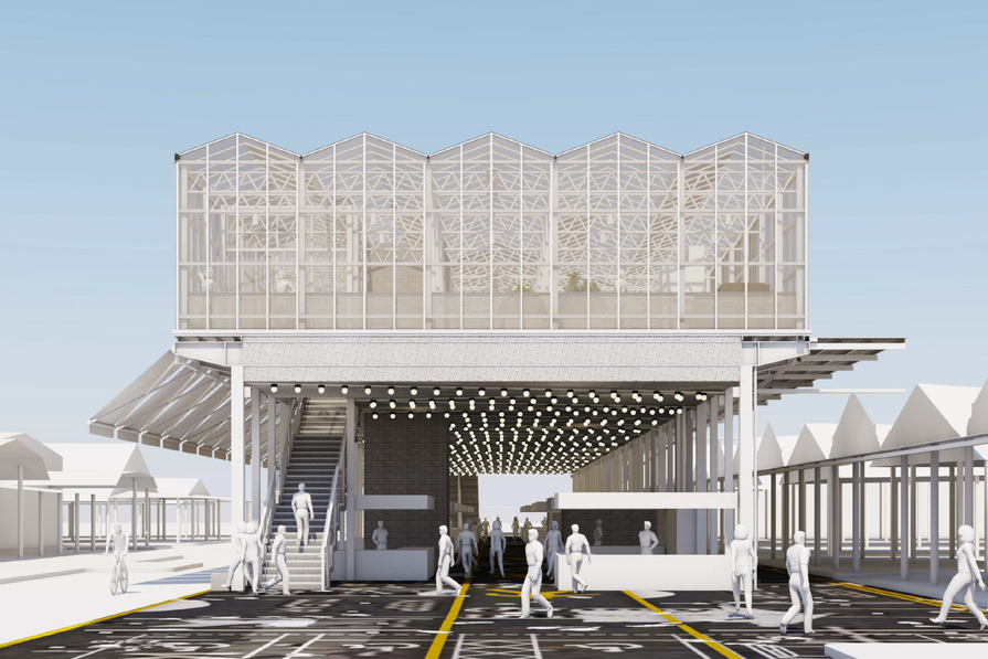 breathe architecture’s queen vic market pavilion to be