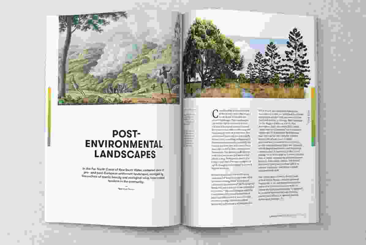 Spread from the August 2017 issue of Landscape Architecture Australia.