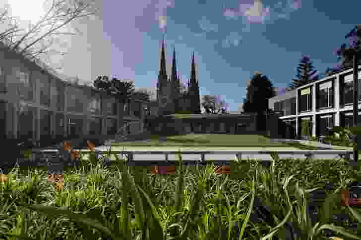 The new building is designed to protect view to St Patricks Cathedral.