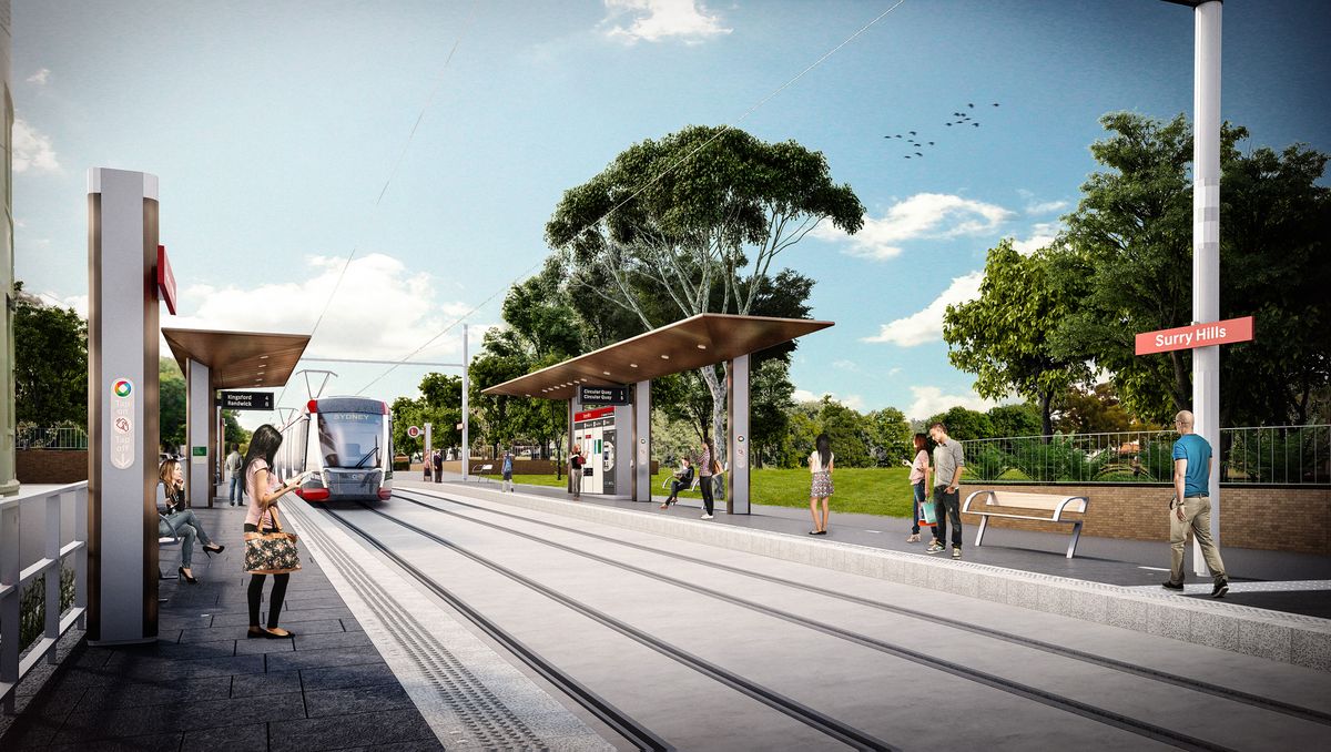 Grimshaw designs light rail stations for Sydney's CBD and south-east ...