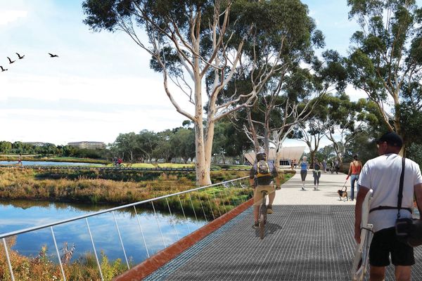 Riverbank Precinct, Adelaide. Design by Woods Bagot and Oxigen for Renewal SA.