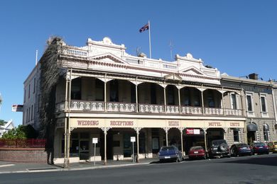 The former Reid's Coffee Palace, Ballarat, designed by Tappin and Gilbert (1886).