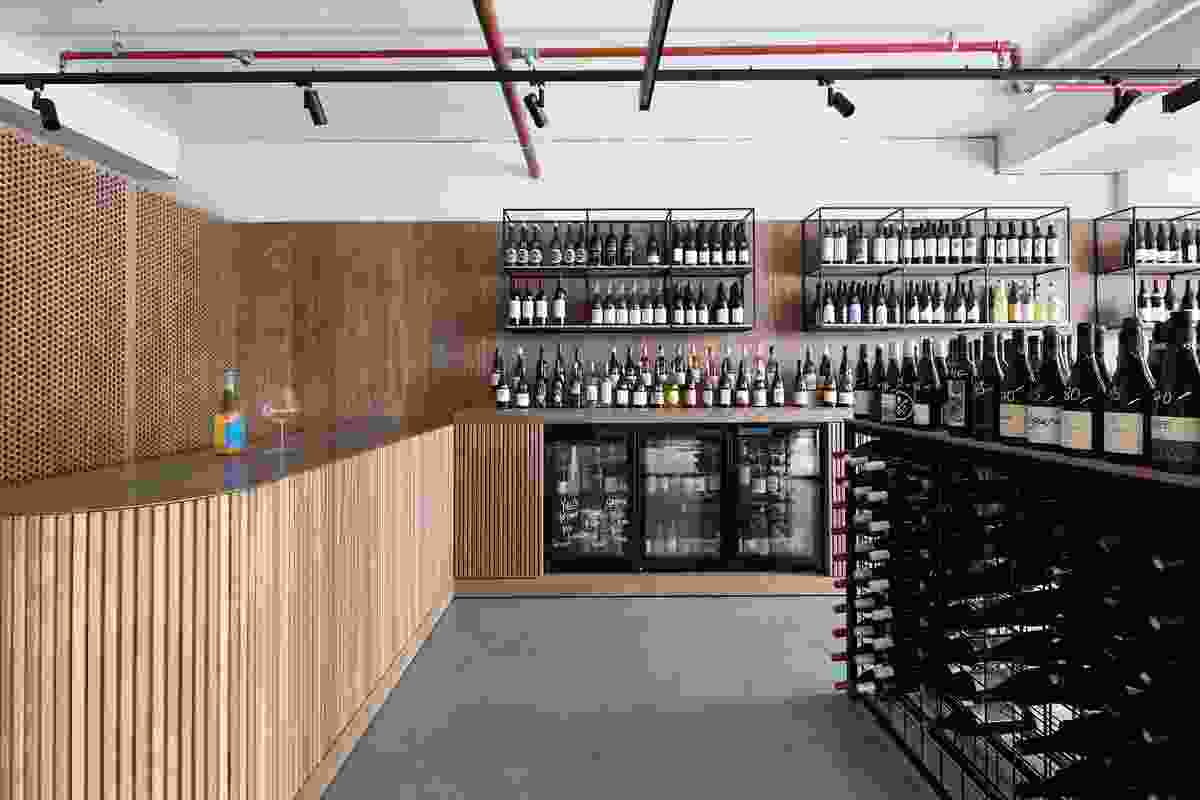 Luna Wine Store by Miles Thorp Architects.