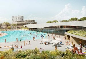The winning design is inspired by the rock pools of Sydney's famous beaches.