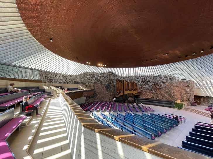 Temppeliaukio Church by Timo and Tuomo Suomalainen.